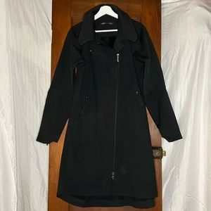 NAU Women’s Asymmetrical Cut Trench - SZ M Black
